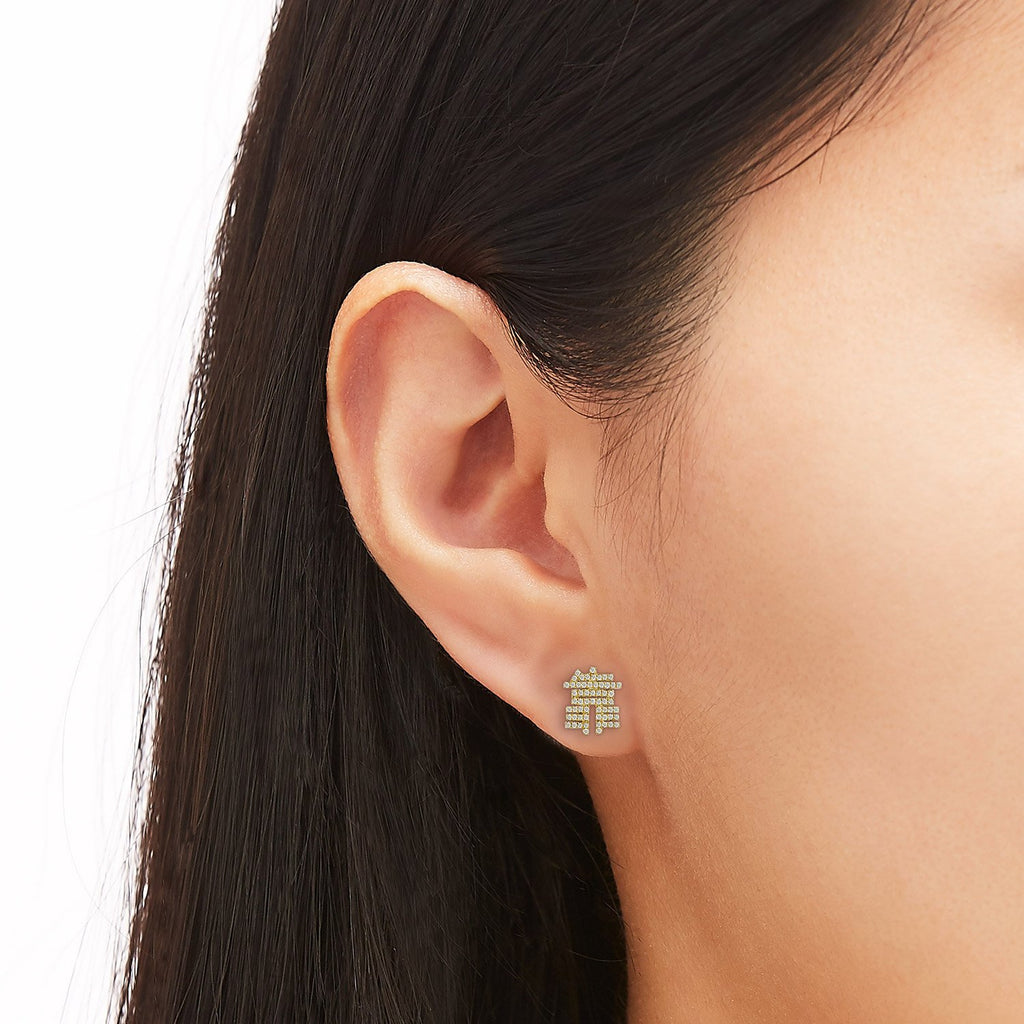 What The Fxxx Diamond Single Earring