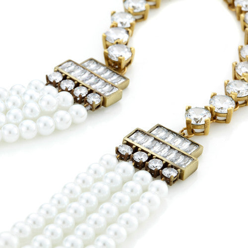 Pearl Bead Layered Necklace