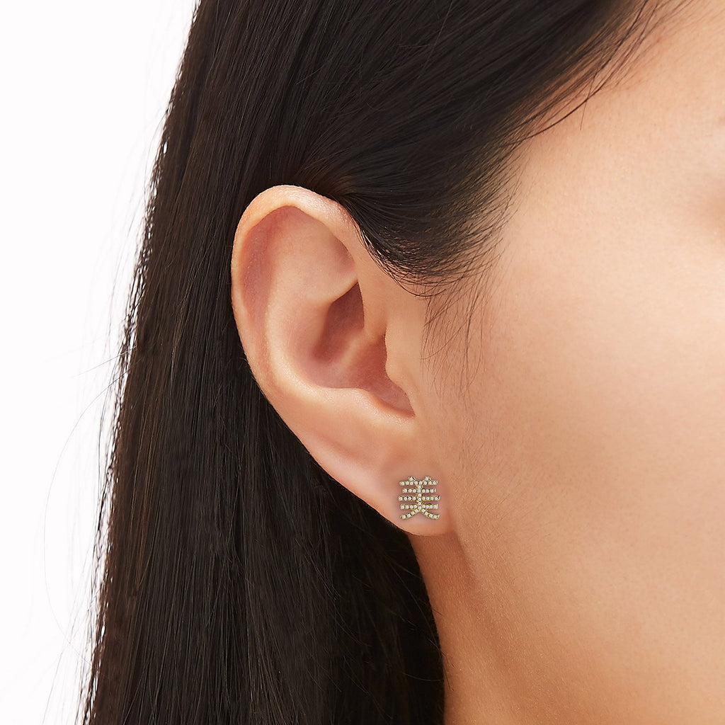 Custom Stud Diamond Single Earring