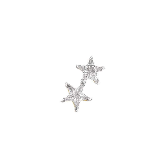 Double Starlets Diamond Single Earring