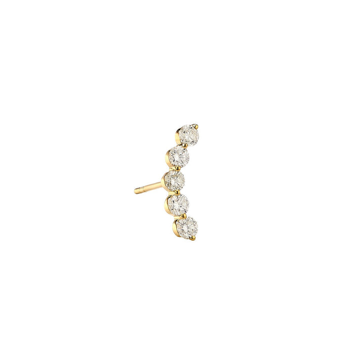 Pea Diamond Single Earring ( 2 Colors )