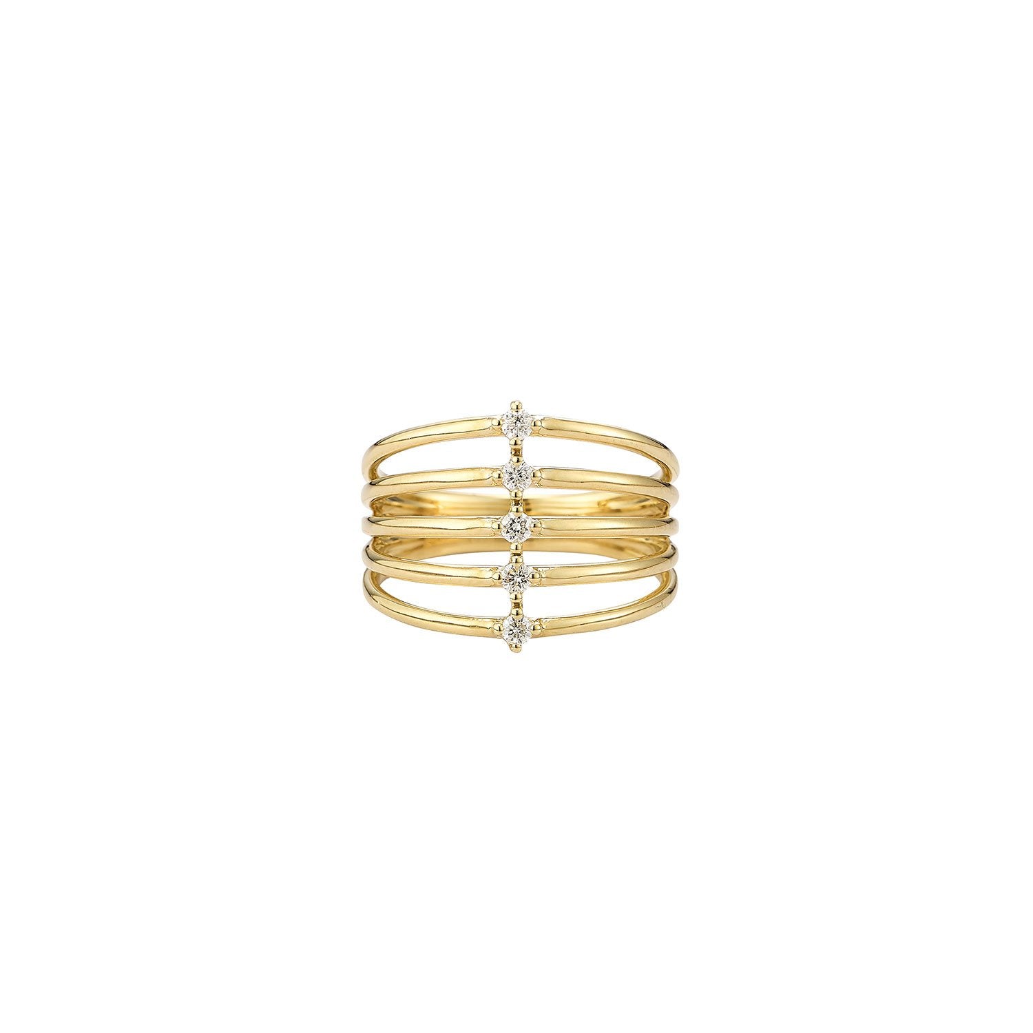 Multi Diamond Solitaire Ring – YUN YUN SUN