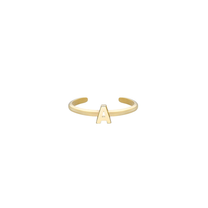 Alphabet Diamond Toe Ring (A-Z) ( 2 Colors )