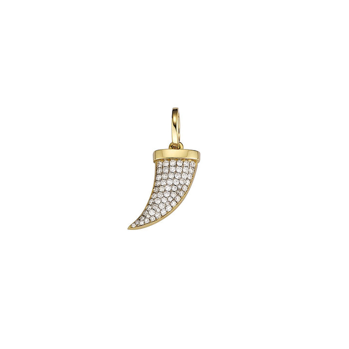 Gold Pave Horn Charm