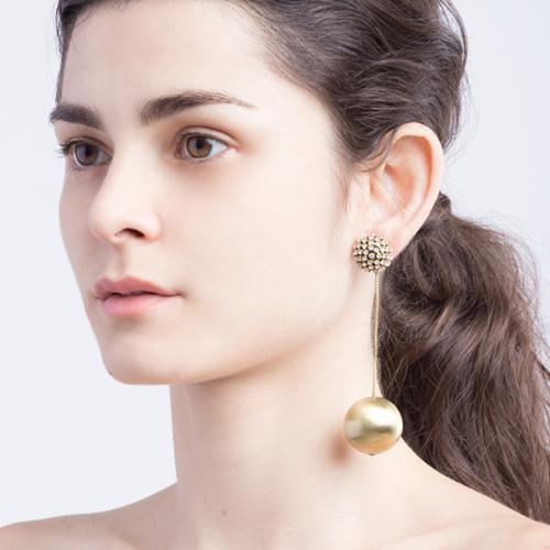 Diana  Earrings - Gold Brass