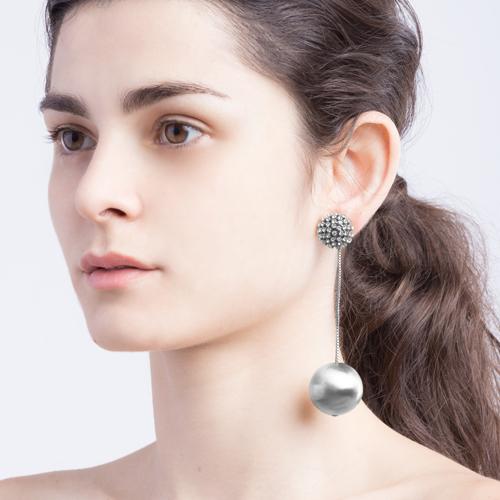 Diana  Earrings - Antique Silver