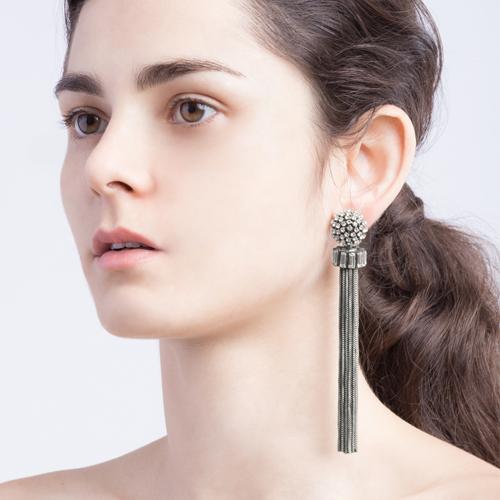 Donna  Earrings - Antique Silver
