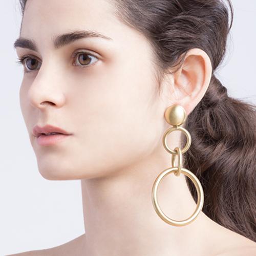 Bianca  Earrings - Gold Brass