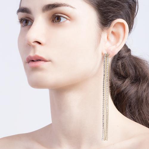 Iman Earrings - Gold Brass