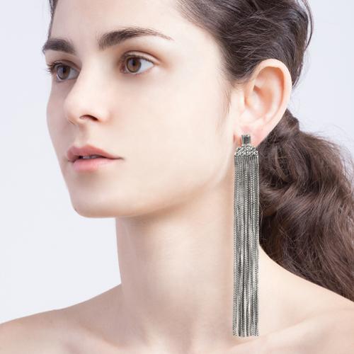 Faye Earrings - Antique Silver