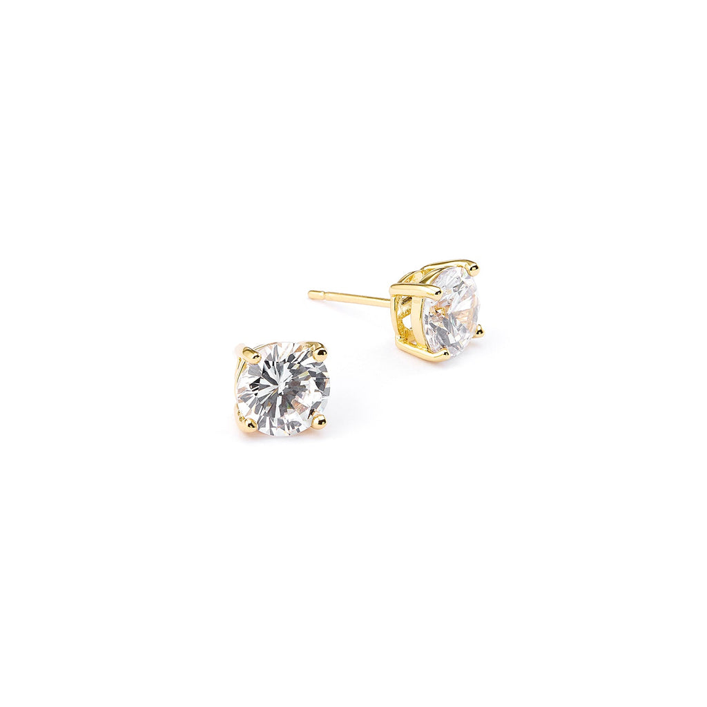 Gold CZ chandbali Pearl Earrings by Niscka-Pearl Chandbali Earrings