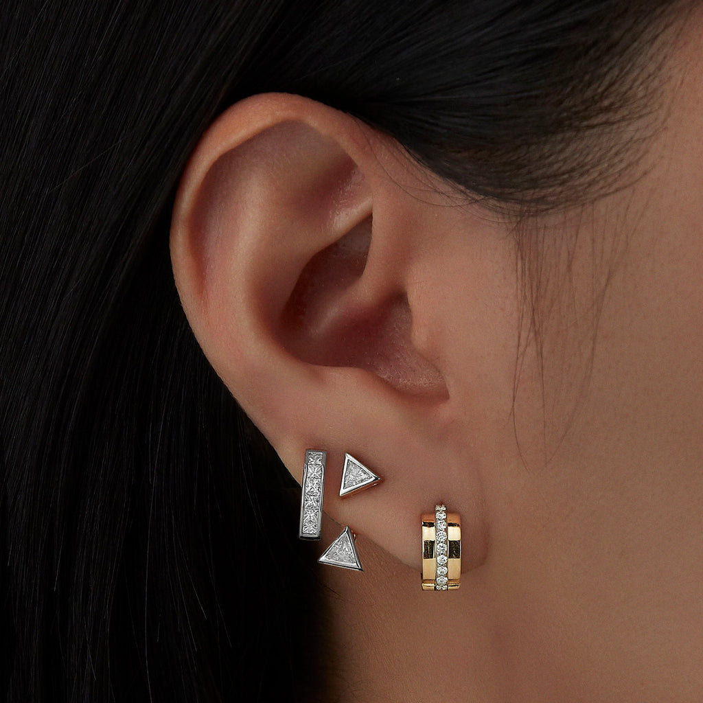 Prong-Set Diamond Single Earring